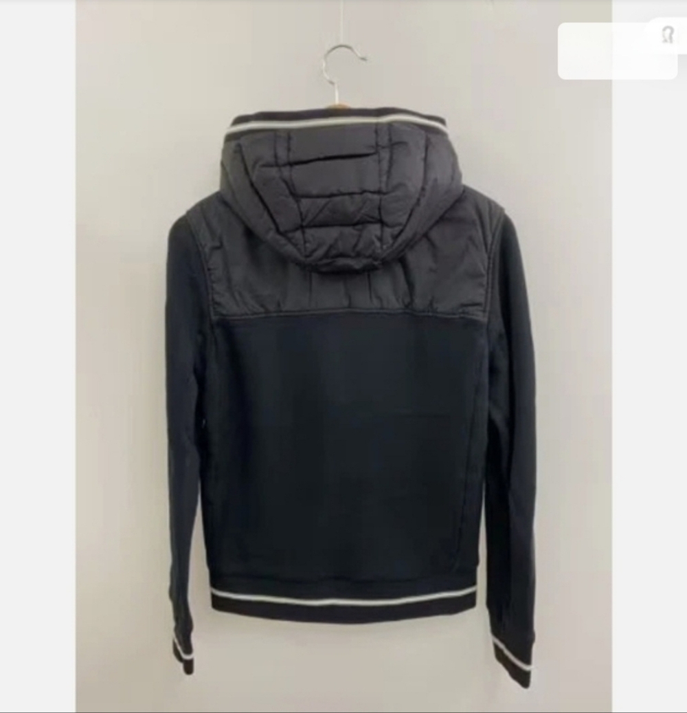 Authentic Moncler Maglia Cardigan Hybrid Down Puffer Zip-Up Hoodie Size S - Picture 2 of 13
